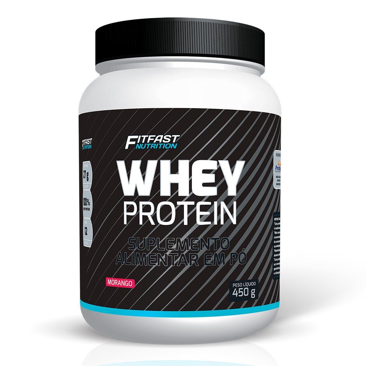 Whey Protein - 450g Morango - Fitfast Nutrition*** Data Venc. 30/09/2020
