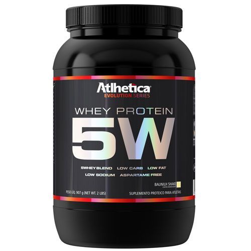 Whey Protein 5W Evolution Series Low Carb - 907g Chocolate - Atlhetica