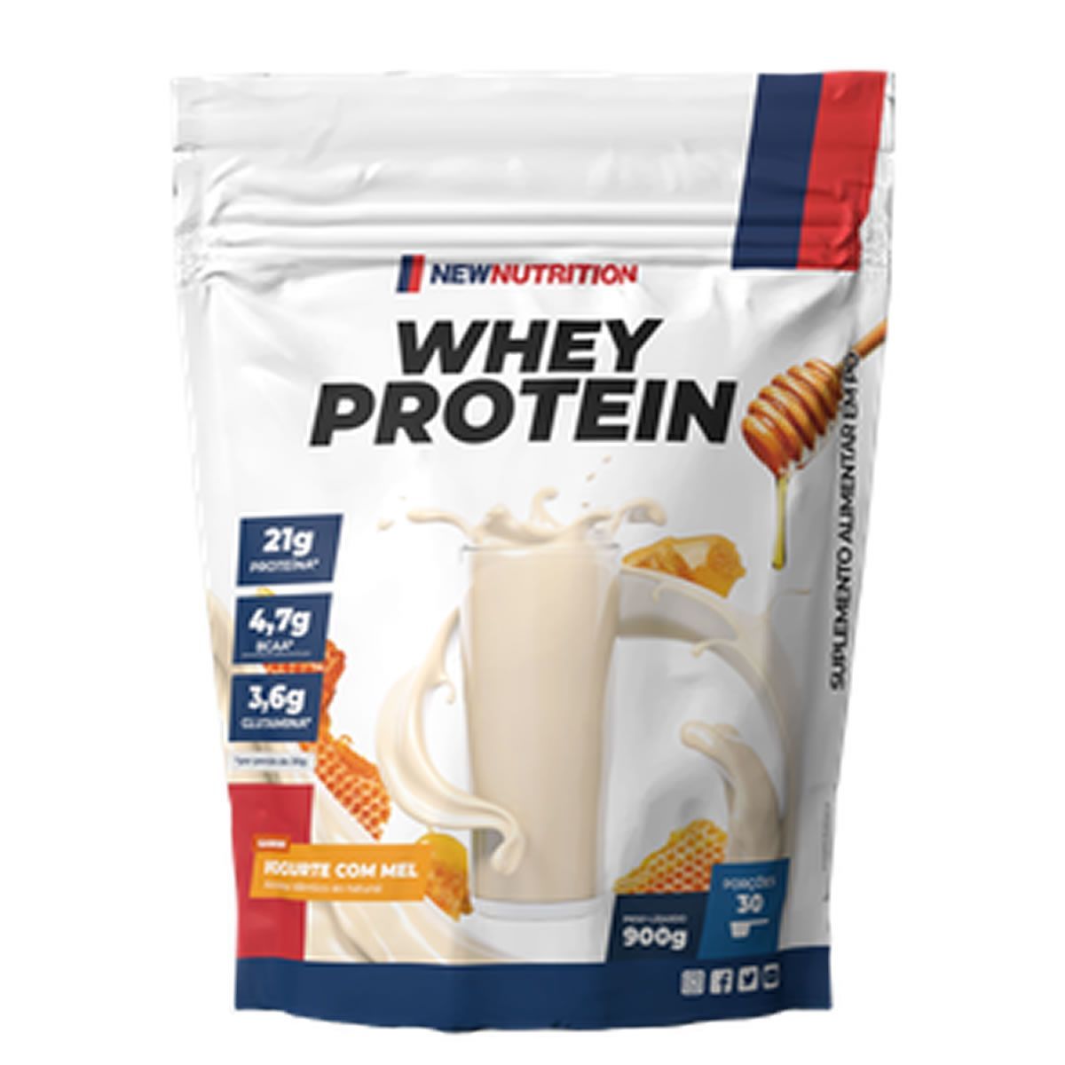Whey Protein - 900g Refil Iogurte Com Mel - Newnutrition