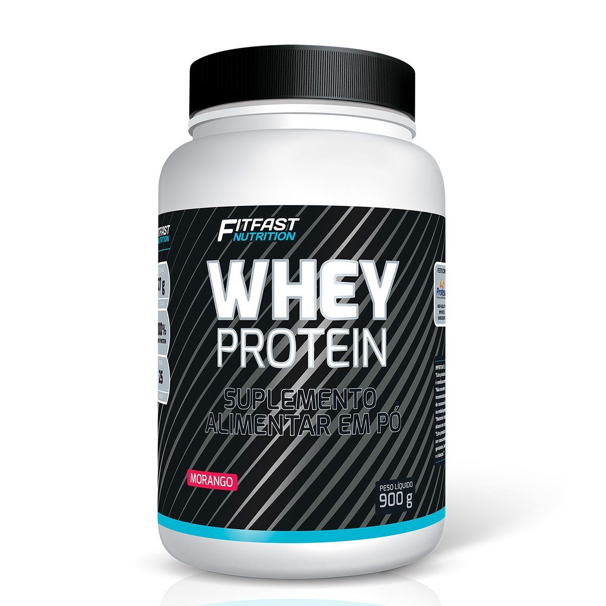 Whey Protein - 900g Morango - Fitfast Nutrition
