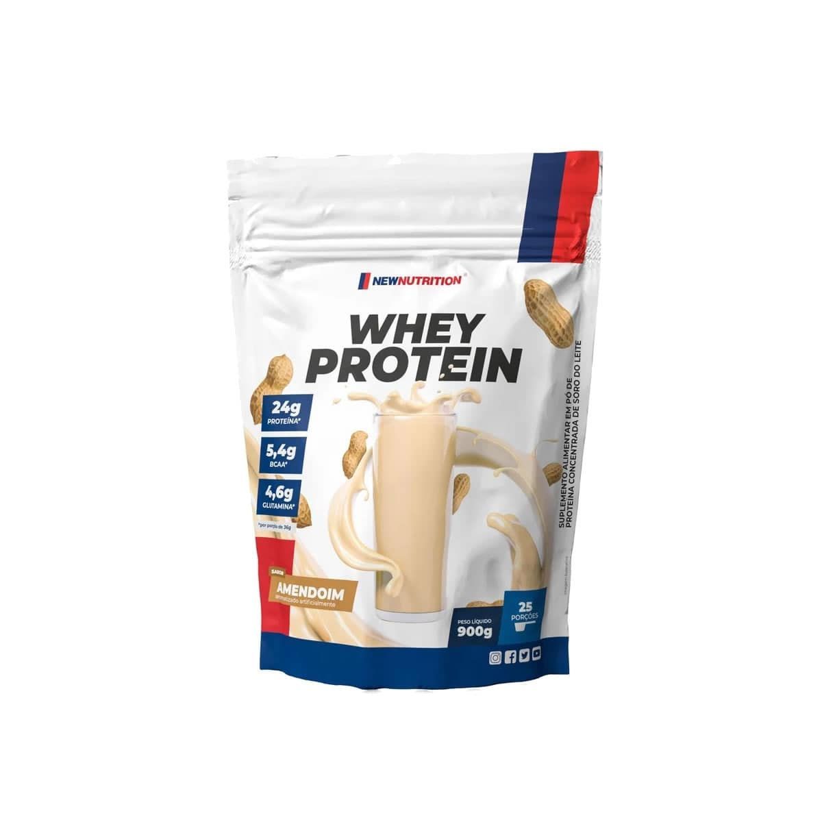 Whey Protein - 900g Refil Amendoim - NewNutrition*** Data Venc. 30/4/23