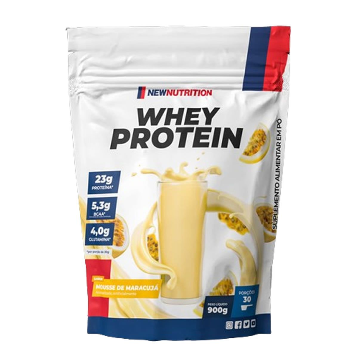 Whey Protein - 900g Refil Mousse de Maracuj� - NewNutrition