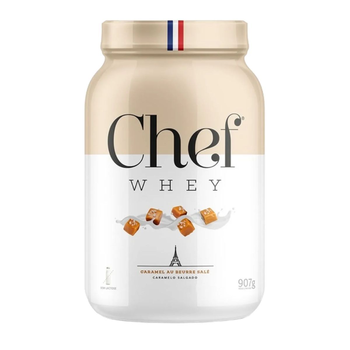 Whey Protein Sem Lactose - 907g Caramelo Salgado - Chef Whey