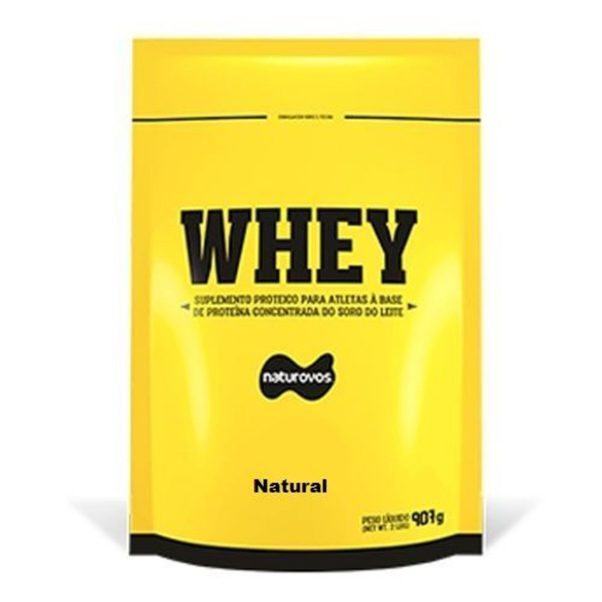Whey Protein - 907g Refil Natural - Naturovos