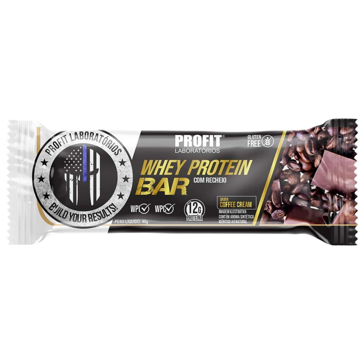 Whey Protein Bar - 1 Unidades 40g Coffee Cream - ProFit*** Data Venc. 15/03/2024