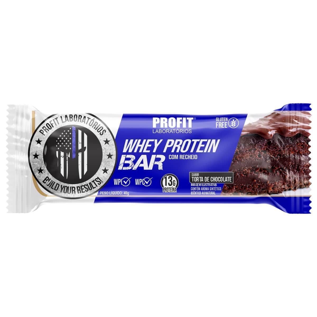 Whey Protein Bar - 1 Unidades 40g Torta de Chocolate - ProFit