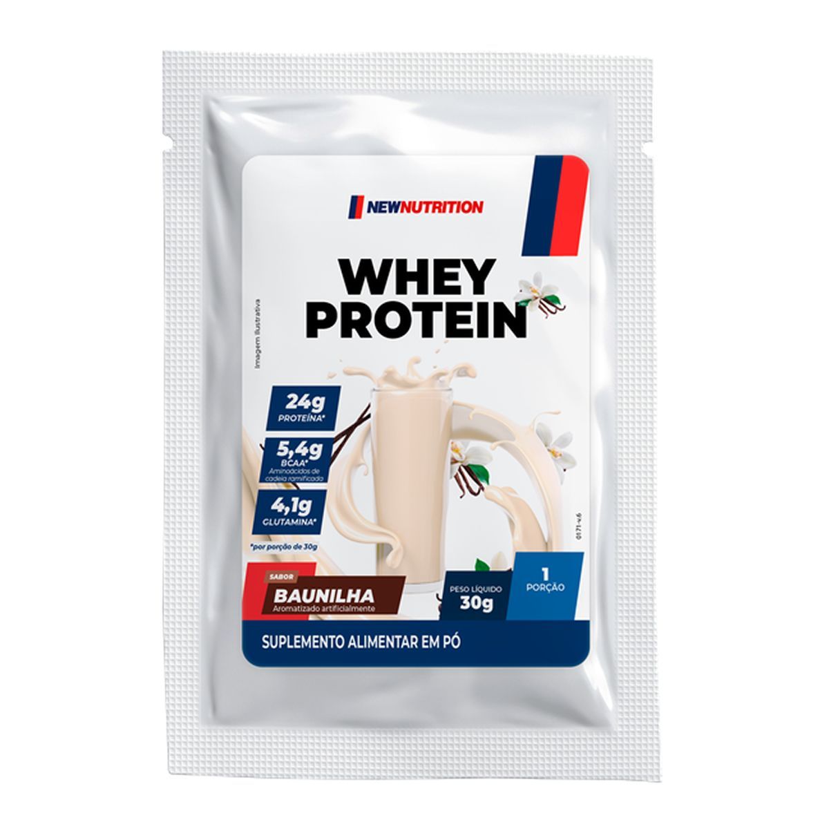 Whey Protein Concentrado - 1 Sach� 30g Baunilha - NewNutrition