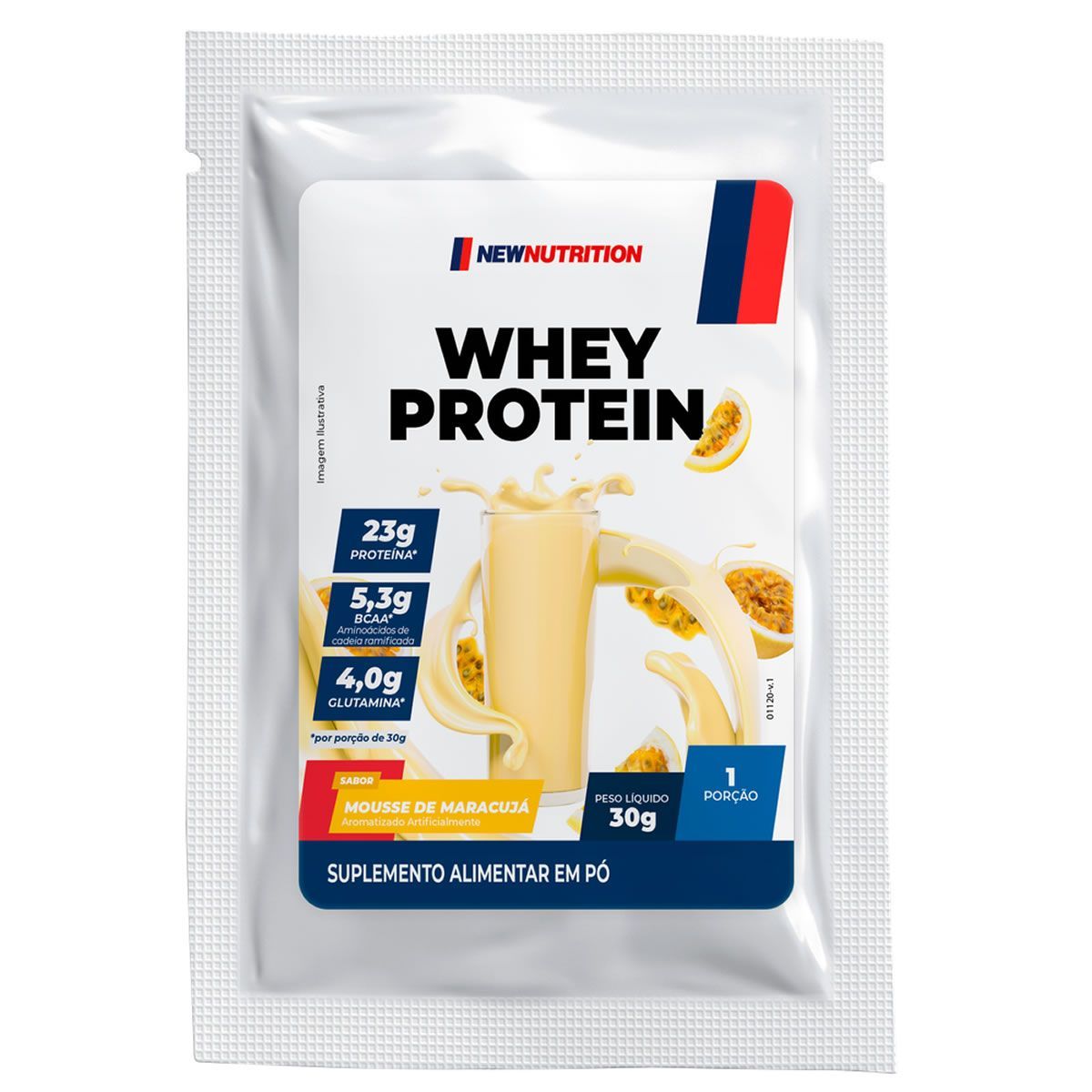 Whey Protein Concentrado - 1 Sach� 30g Mousse de Maracuj� - Newnutrition