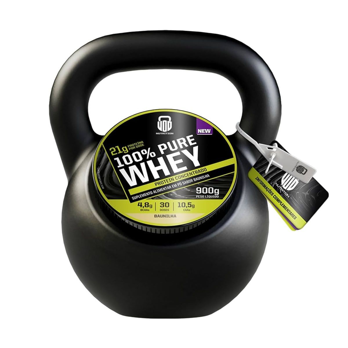 Whey Protein Concentrado 100% Pure - 900g Baunilha - Wod Nutrition