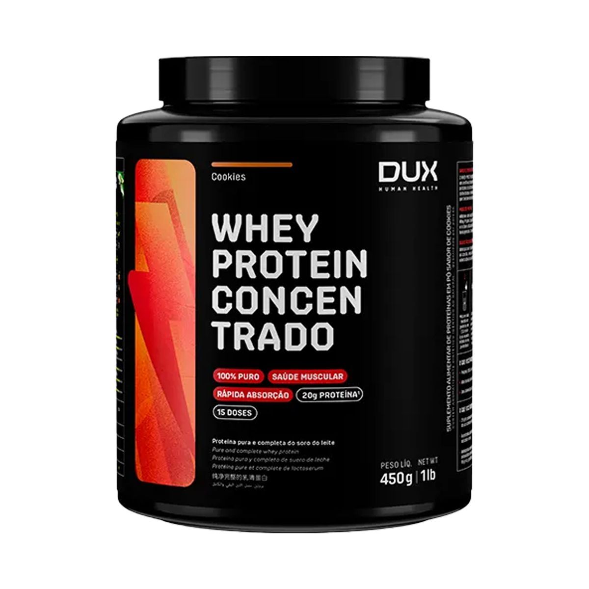 Whey Protein Concentrado - 450g Cookies - Dux Nutrition