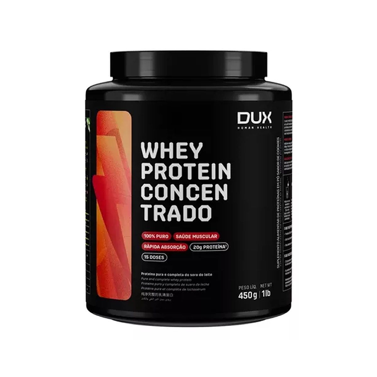 Whey Protein Concentrado - 450g Doce de Leite - Dux Nutrition