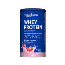 Whey Protein Concentrado - 450g Morango - Catarinense Nutri��o
