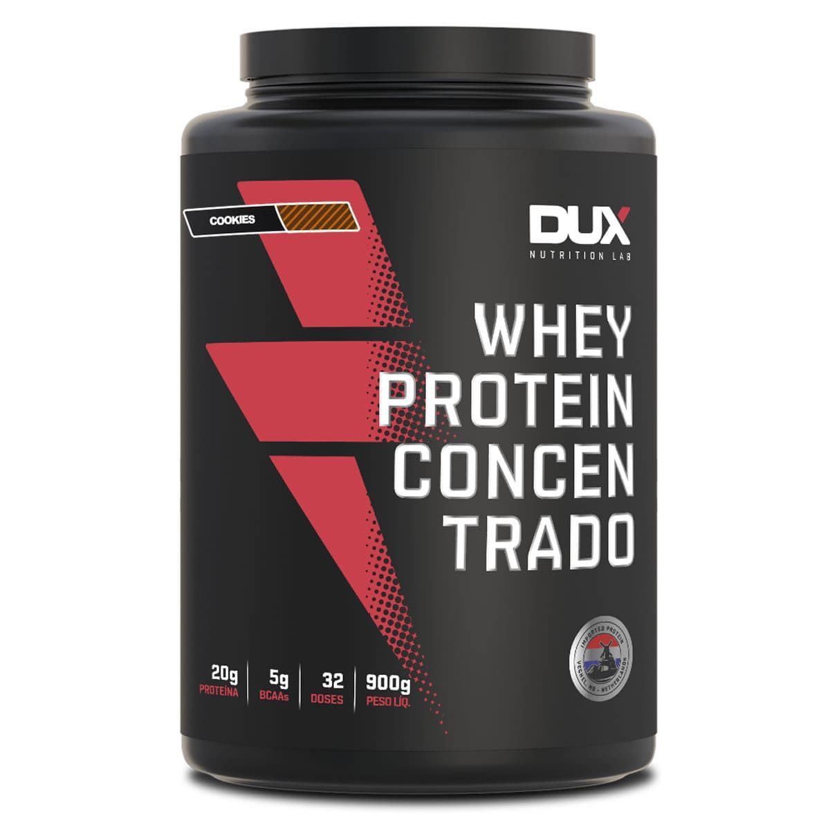 Whey Protein Concentrado - 900g Cookies - Dux Nutrition*** Data Venc. 30/09/2025