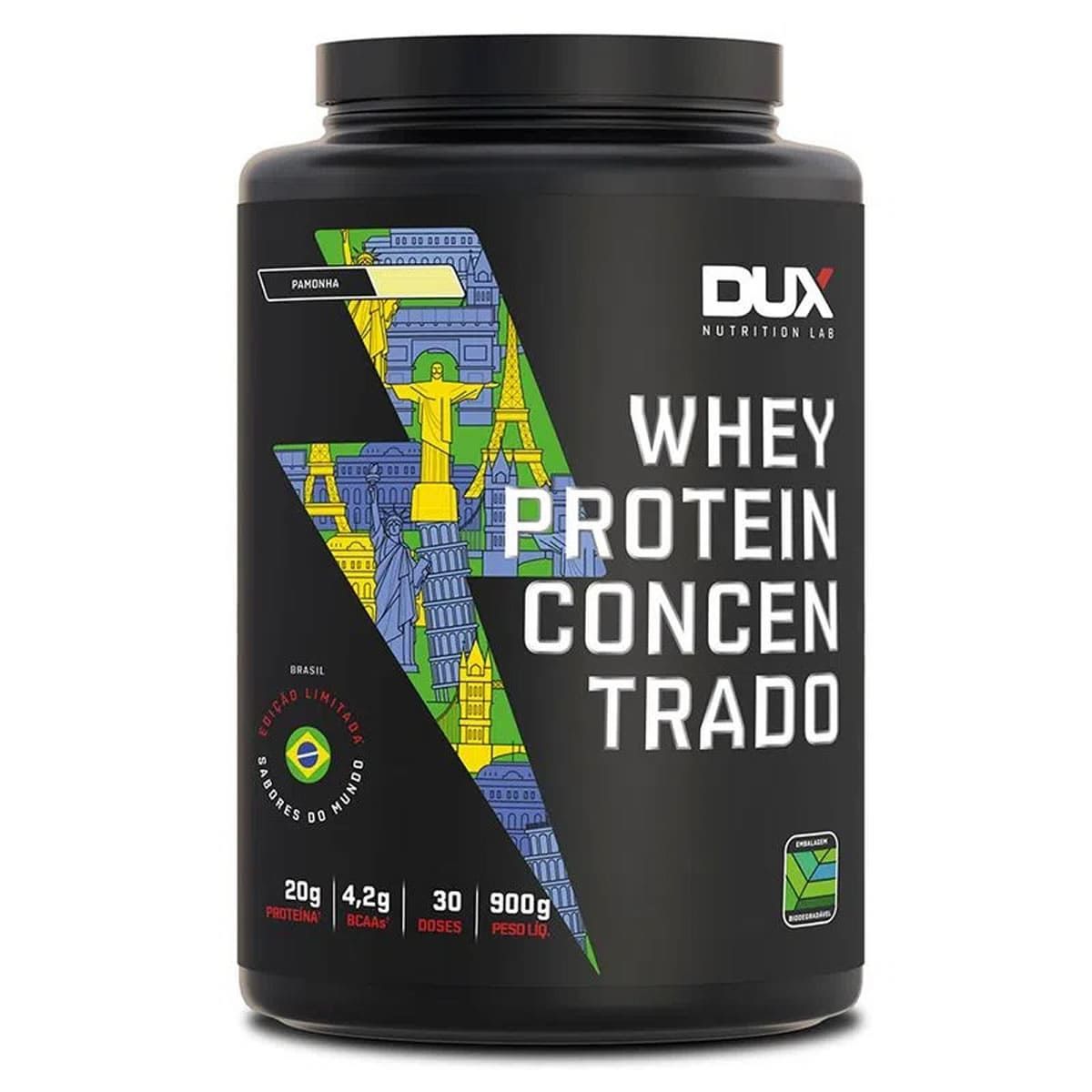 Whey Protein Concentrado - 900g Pamonha - Dux Nutrition