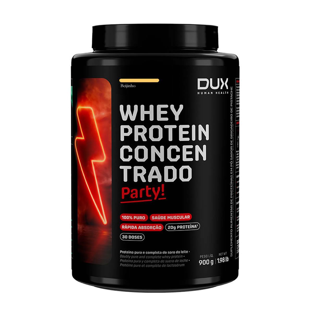 Whey Protein Concentrado Party - 900g Beijinho - Dux Human Health