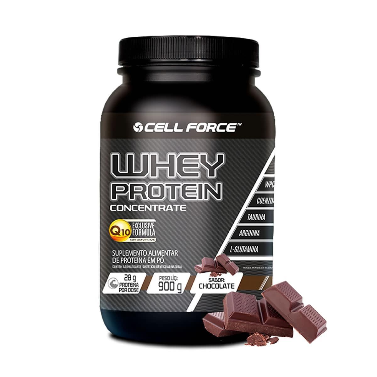 Whey Protein Concentrate - 900g Chocolate - Cell Force*** Data Venc. 01/11/2024