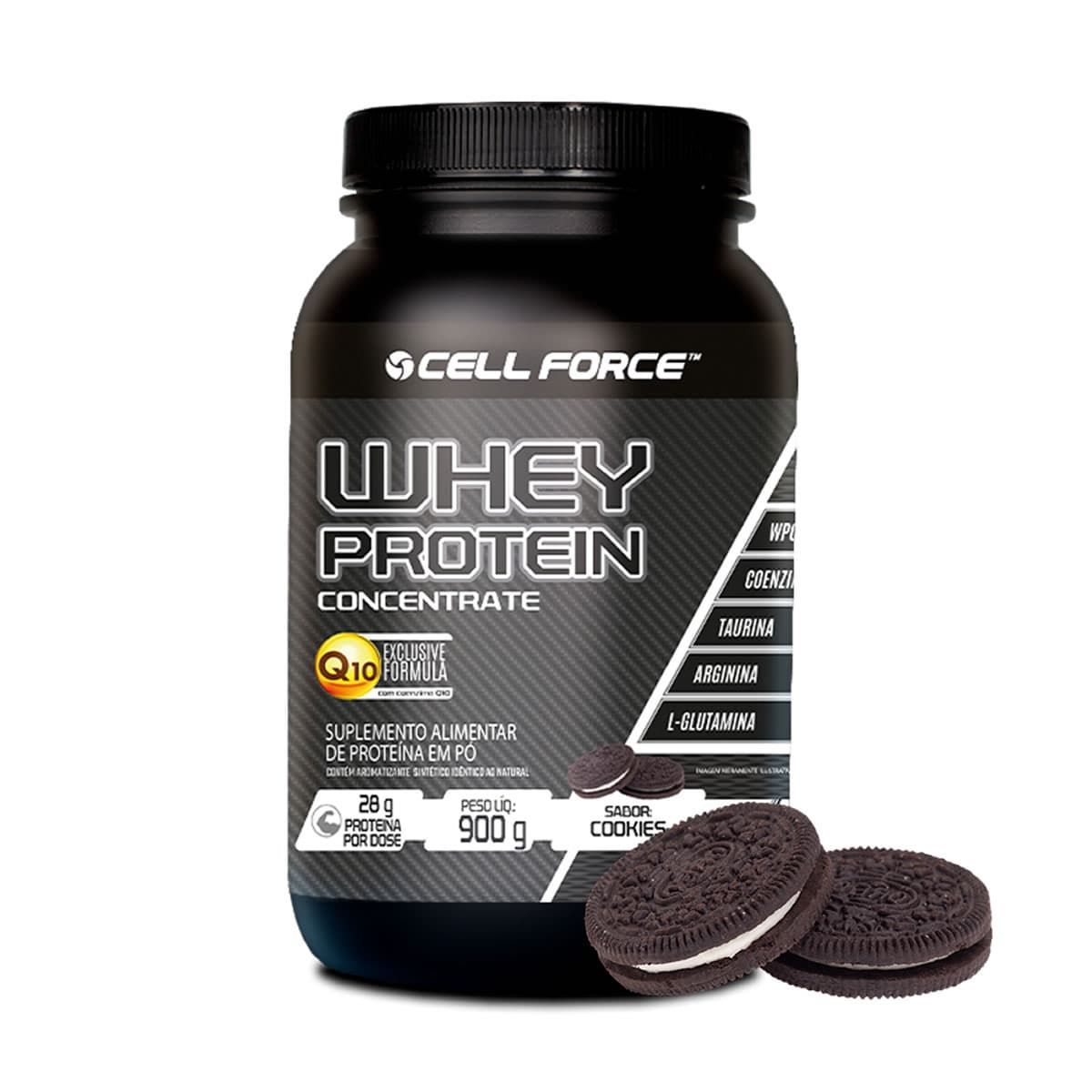 Whey Protein Concentrate - 900g Cookies - Cell Force*** Data Venc. 01/11/2024