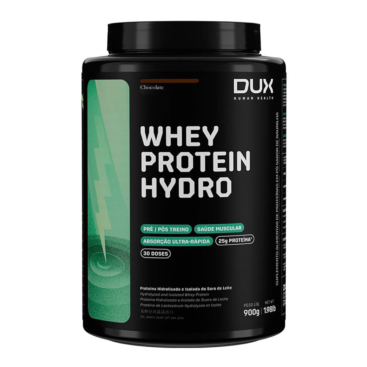 Whey Protein Hydro - 900g Chocolate - Dux Nutrition