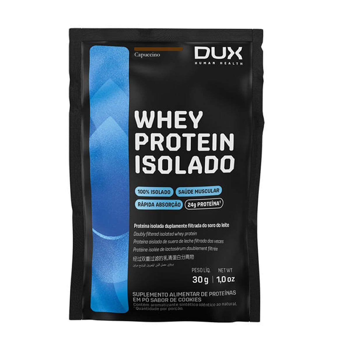 Whey Protein Isolado - 1 Sach� 27g  Cappuccino - Dux Nutrition