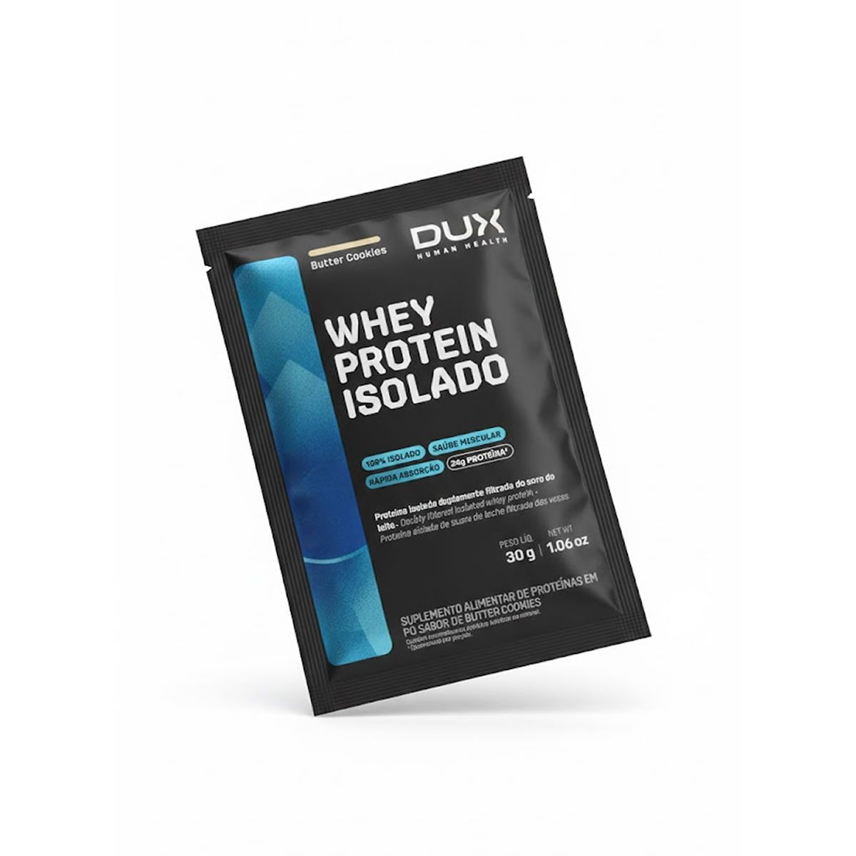 Whey Protein Isolado - 1 Sach� 30g Butter Cookies - Dux Human Healt