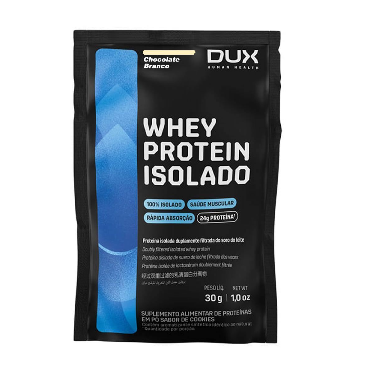 Whey Protein Isolado - 1 Sach� 30g Chocolate Branco - Dux Nutrition