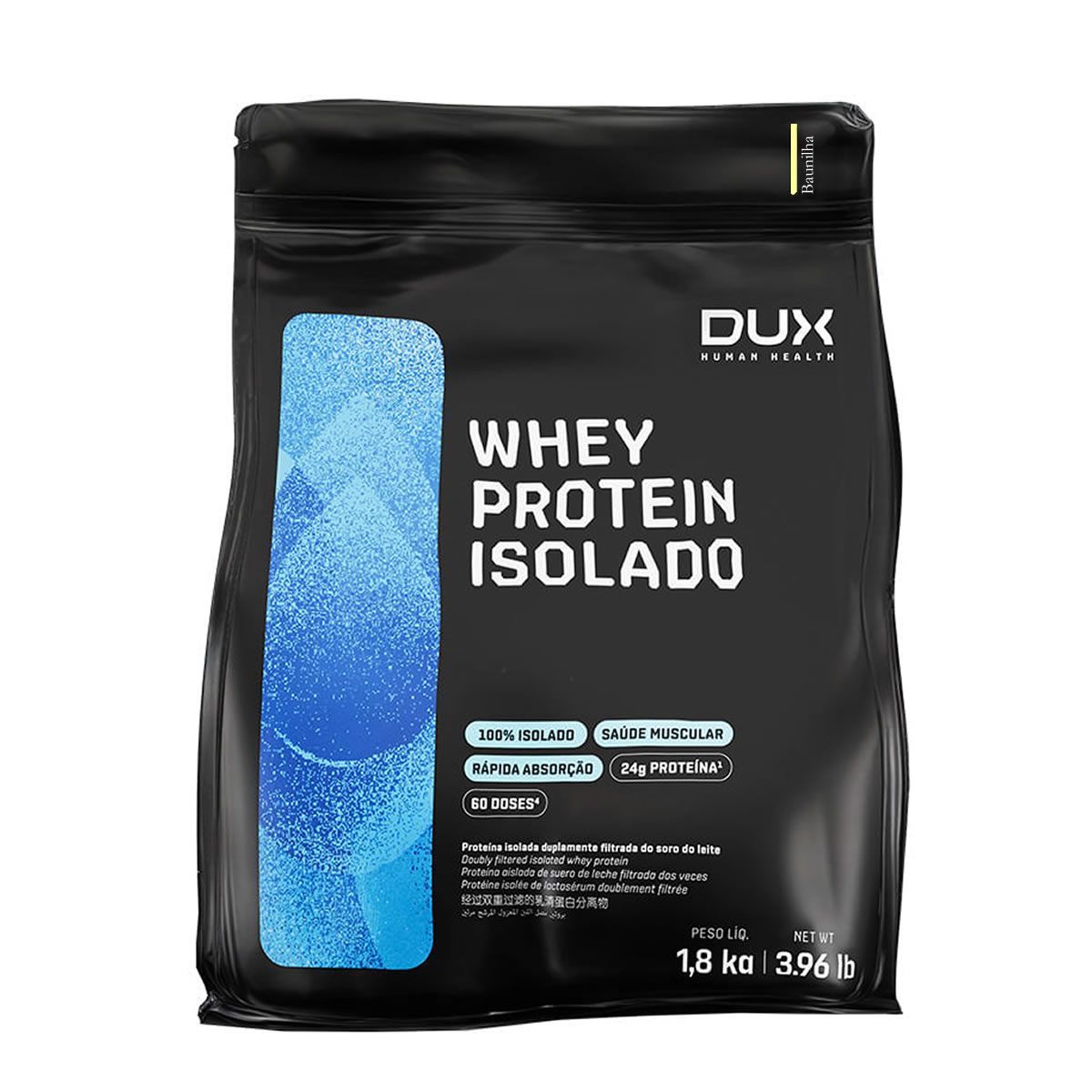 Whey Protein Isolado - 1800g Refil Baunilha - Dux Nutrition