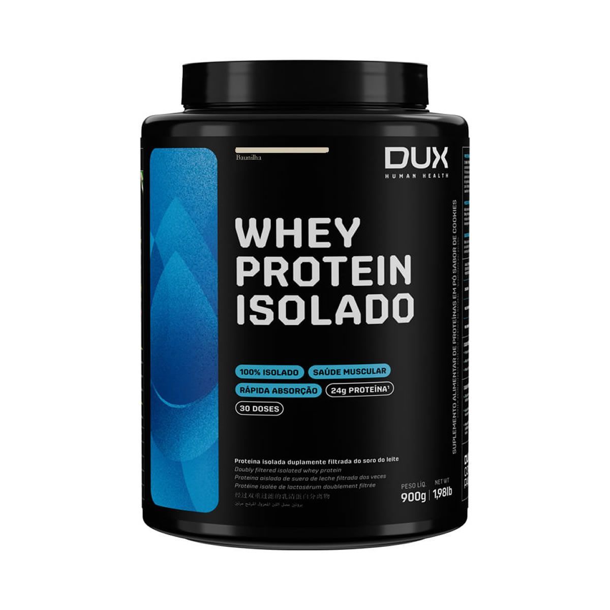 Whey Protein Isolado - 900g Baunilha - Dux Nutrition
