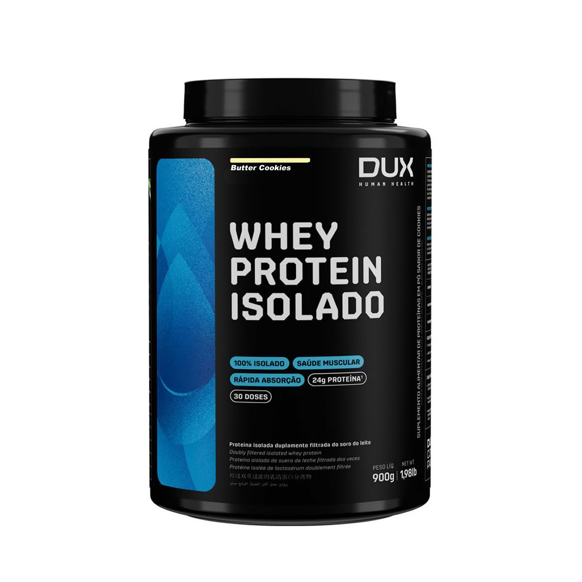 Whey Protein Isolado - 900g Butter Cookies - Dux Human Healt