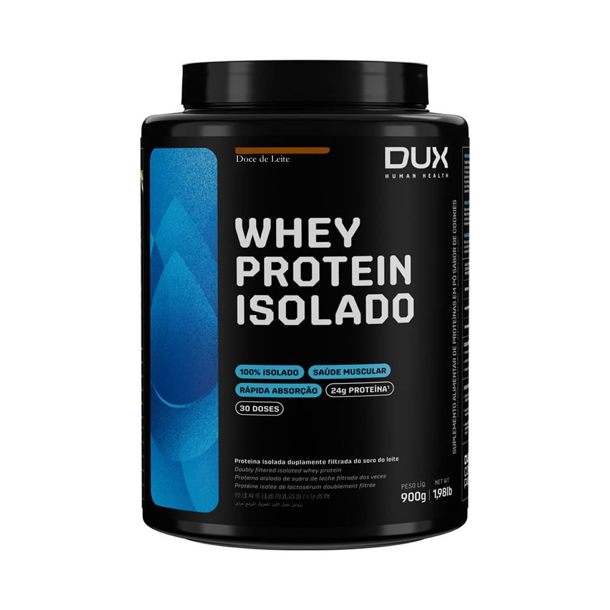 Whey Protein Isolado - 900g Doce de Leite - Dux Nutrition