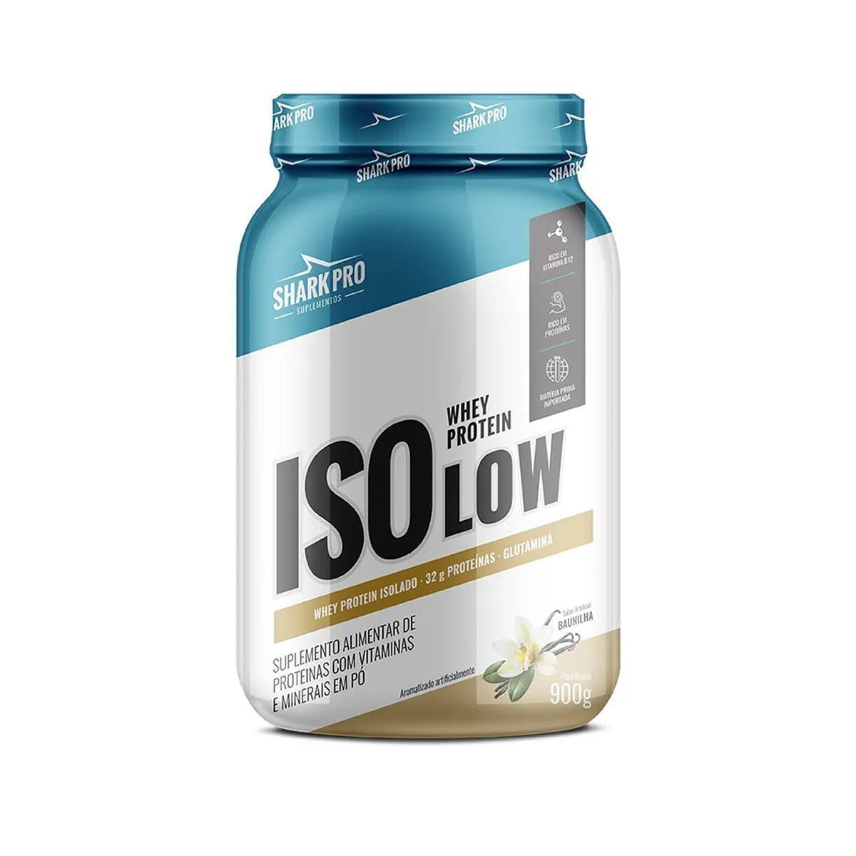 Whey Protein Isolow - 900g Baunilha - Shark Pro Suplementos