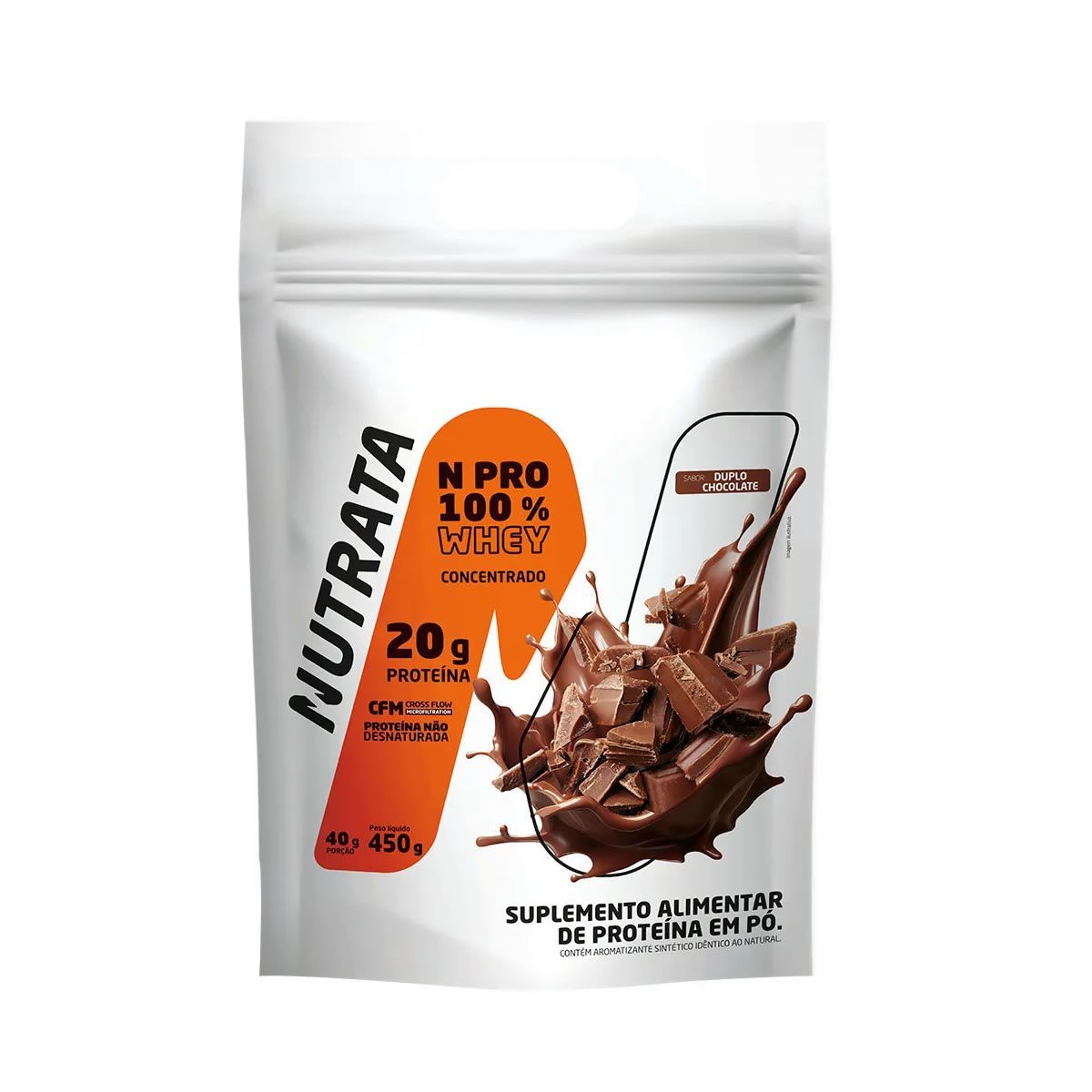 Whey Protein Npro - 900g Refil Duplo Chocolate - Nutrata