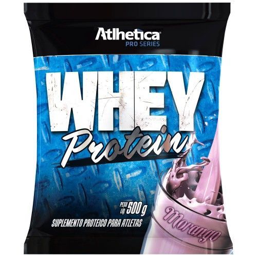 Whey Protein Pro Series - 500g Refil Morango - Atlhetica