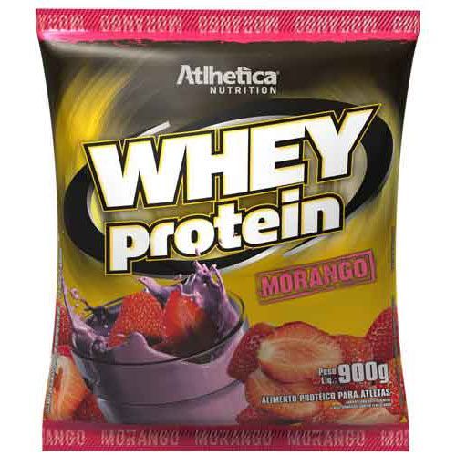 Whey Protein Refil - 900g Morango - Atlhetica