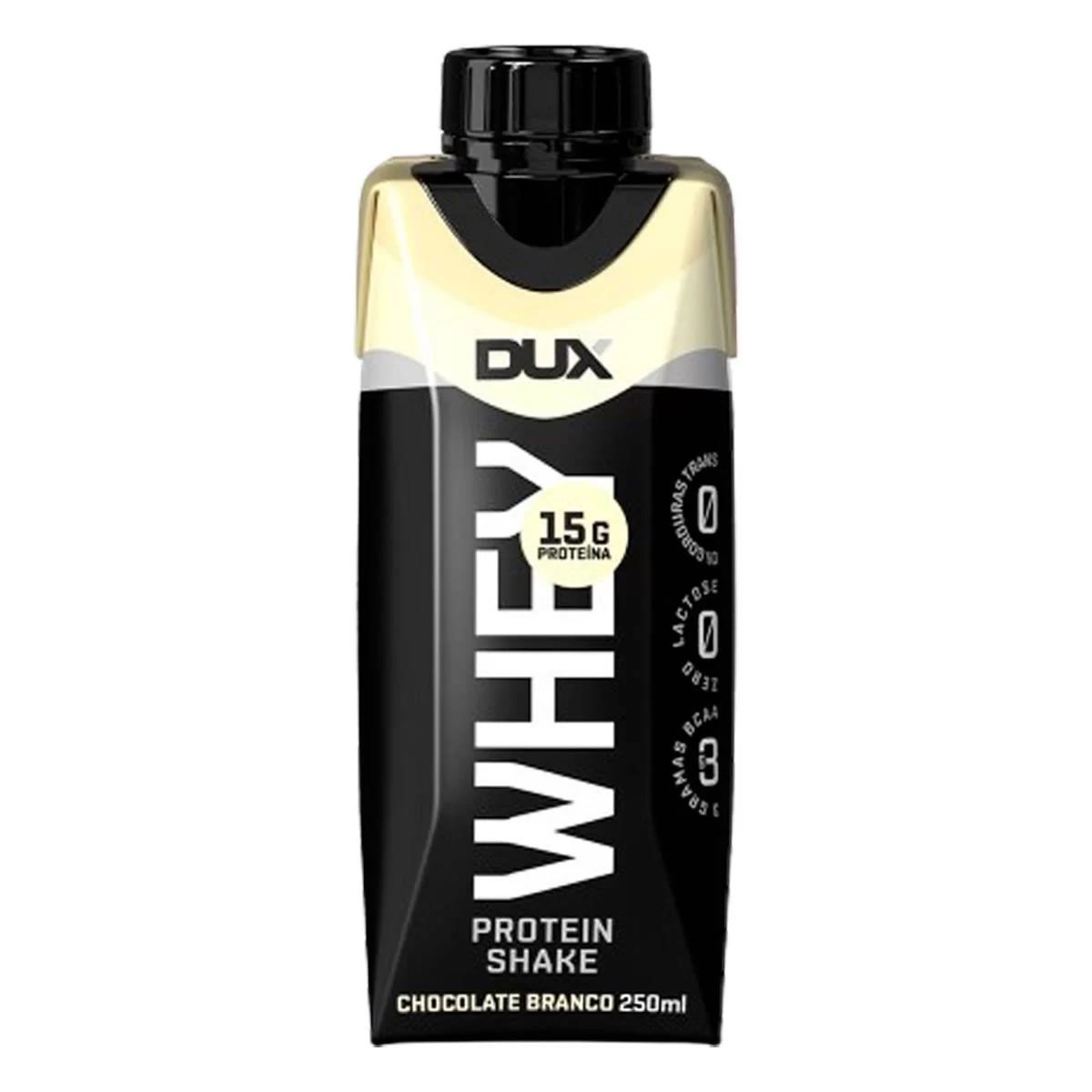 Whey Protein Shake - 250ml Chocolate Branco - Dux Nutrition*** Data Venc. 10/8/23