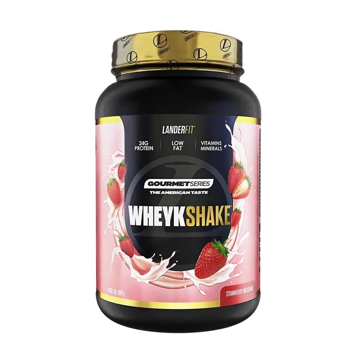 Whey Protein Wheykshake - 900g Strawberry Milkshake - Landerfit