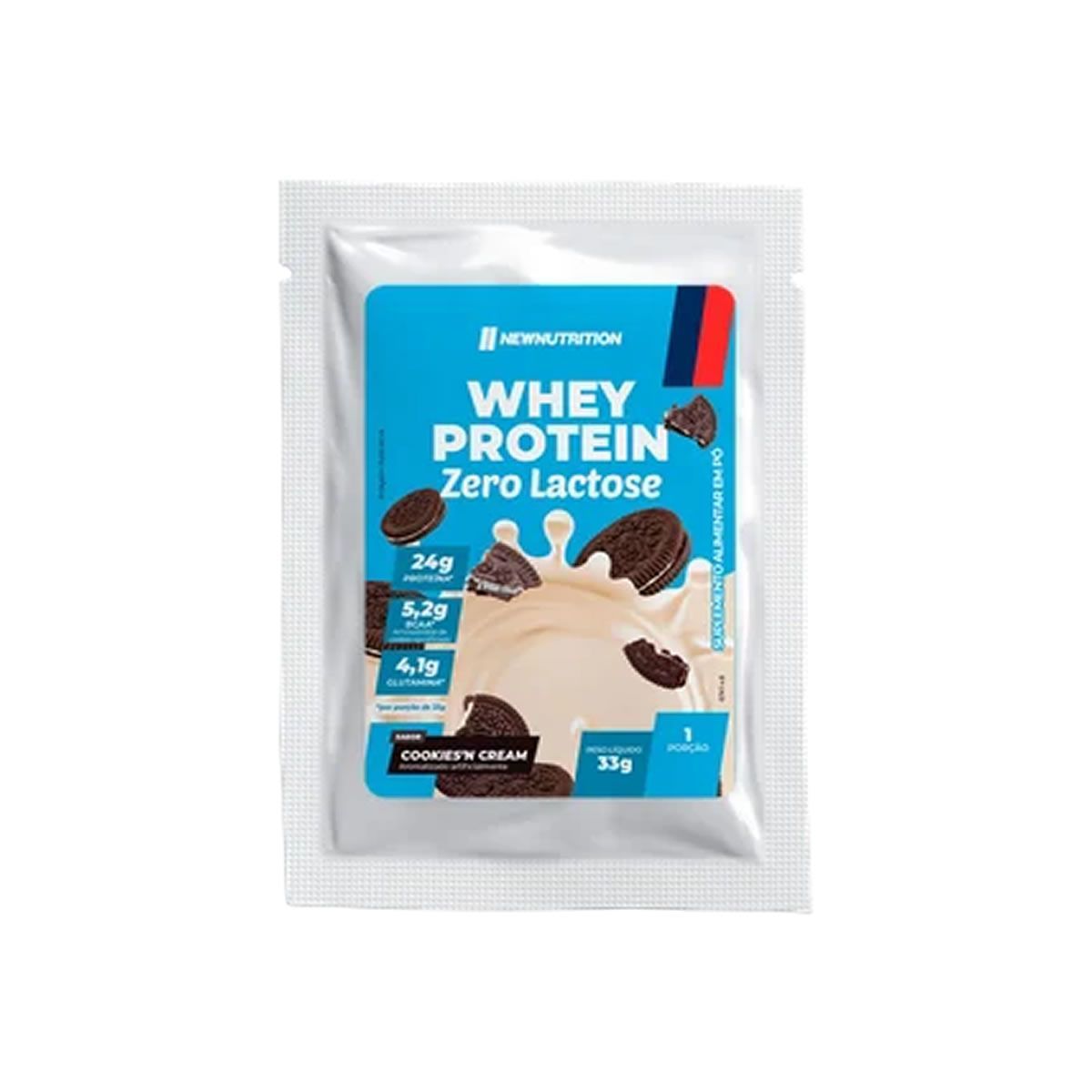 Whey Protein Zero Lactose - 1 Sach� 33g Cookies And Cream - NewNutrition