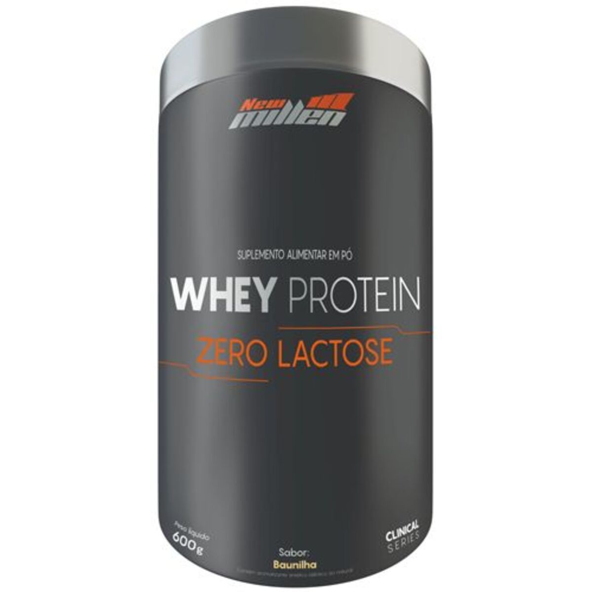 Whey Protein Zero Lactose - 600g Baunilha - New Millen