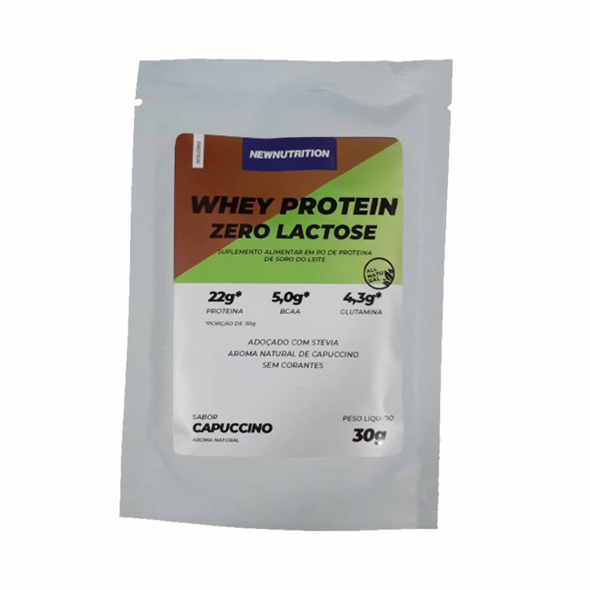 Whey Protein Zero Lactose - Sache 30g - Capuccino - NewNutrition