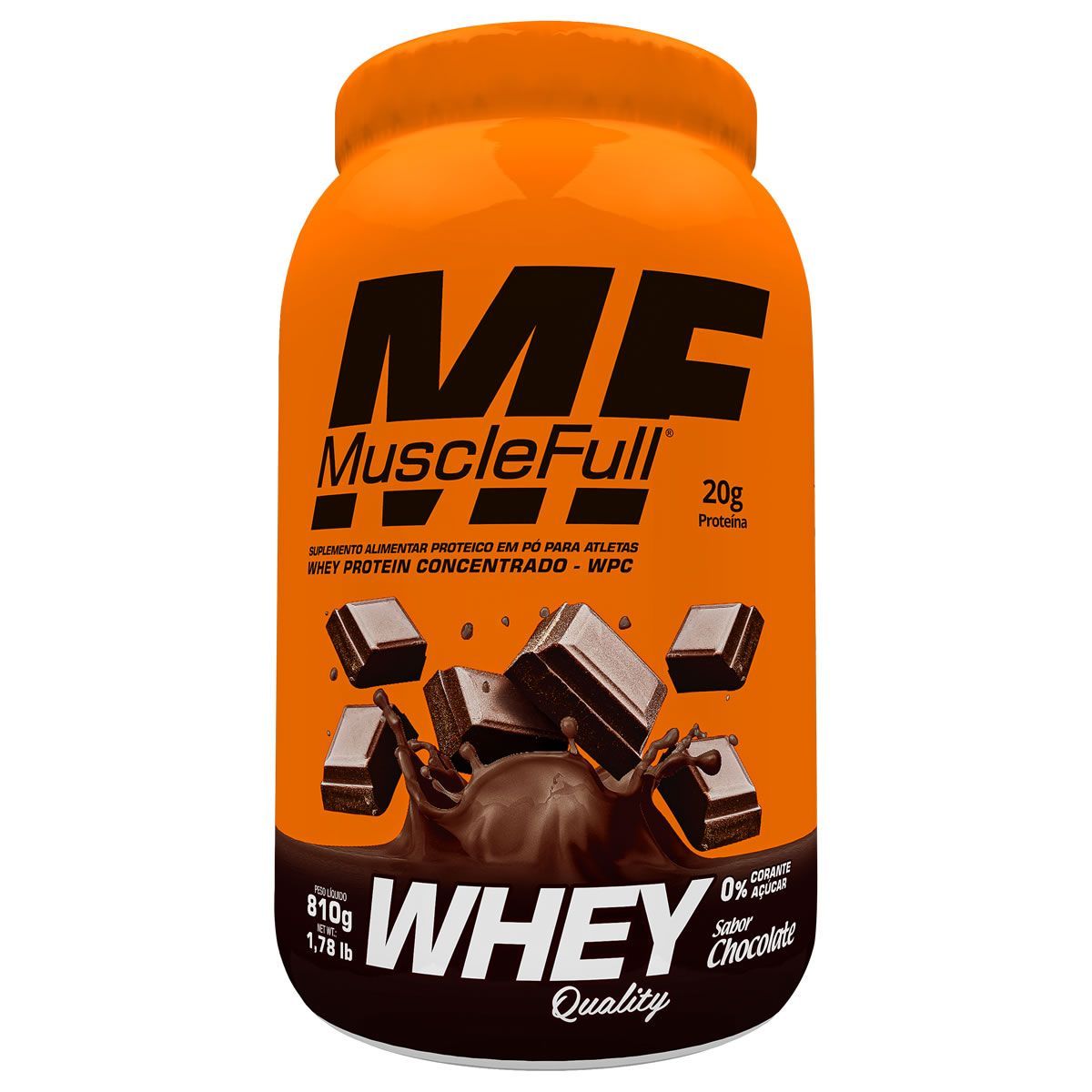 Whey Quality - 810g Chocolate - MuscleFull*** Data Venc. 30/7/23