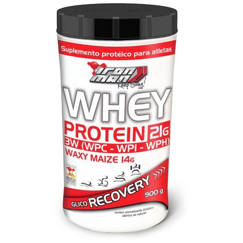 Whey Protein Recovery - 900g Morango - New Millen