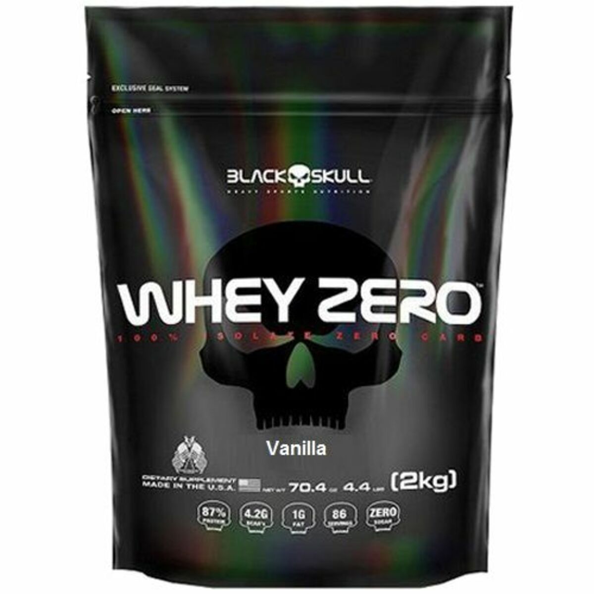 Whey Zero - 2000g Refil Vanilla - Black Skull*** Data Venc. 30/10/2021