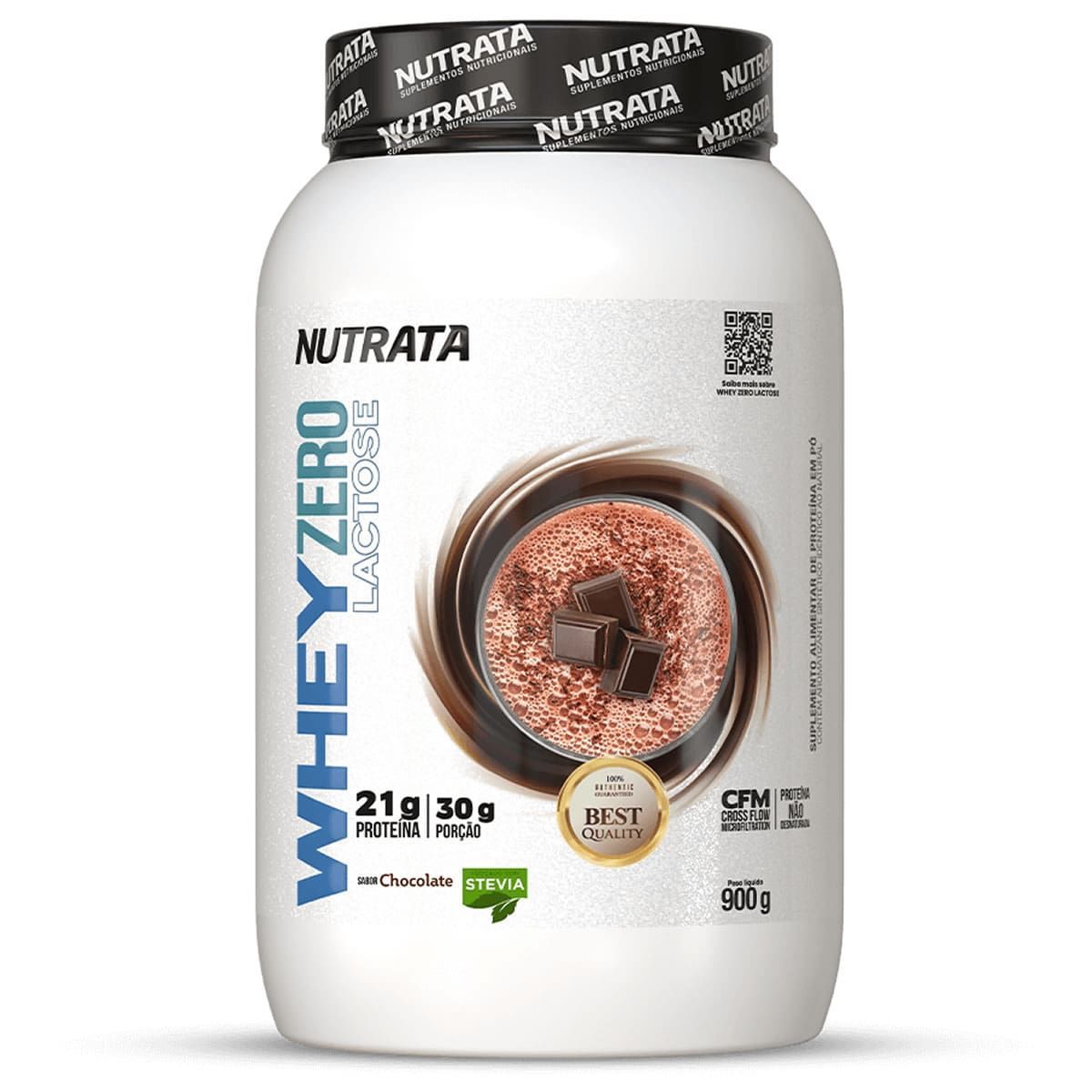 Whey Zero Lactose - 900g Chocolate - Nutrata