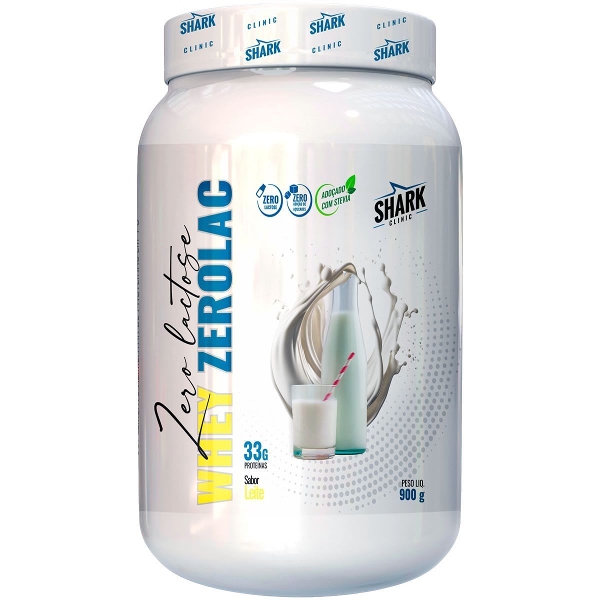 Whey ZeroLac - 900g Leitinho - Shark Clinic