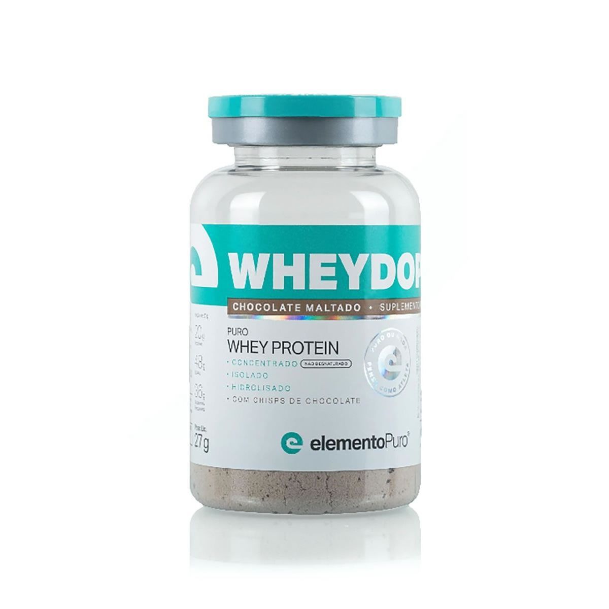 WheyDop 3W - 27g Monodose Chocolate Maltado - ElementoPuro*** Data Venc. 20/07/2022
