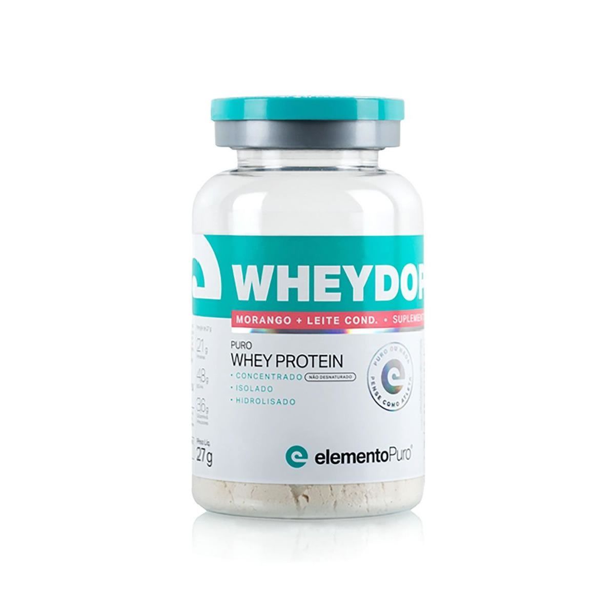WheyDop 3w - 27g Monodose Morango com Leite Condensado - ElementoPuro