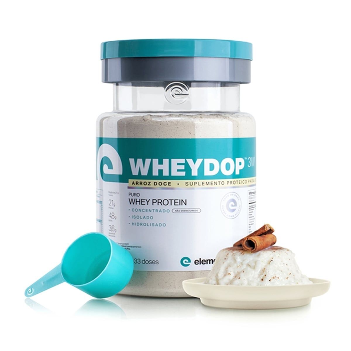 WheyDop 3w - 900g Arroz Doce - ElementoPuro