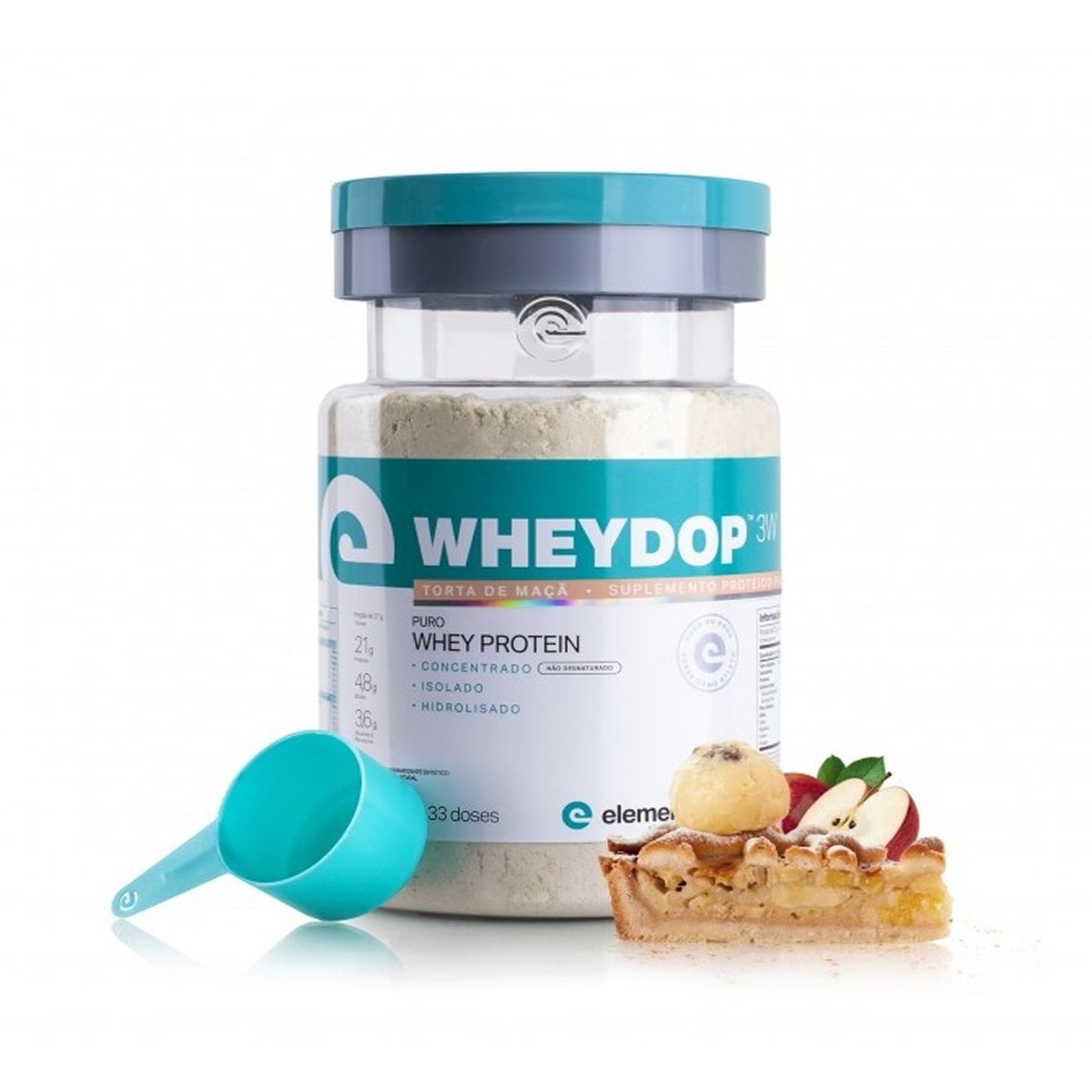 WheyDop 3w - 900g Torta de Ma�� - ElementoPuro*** Data Venc. 20/12/2021