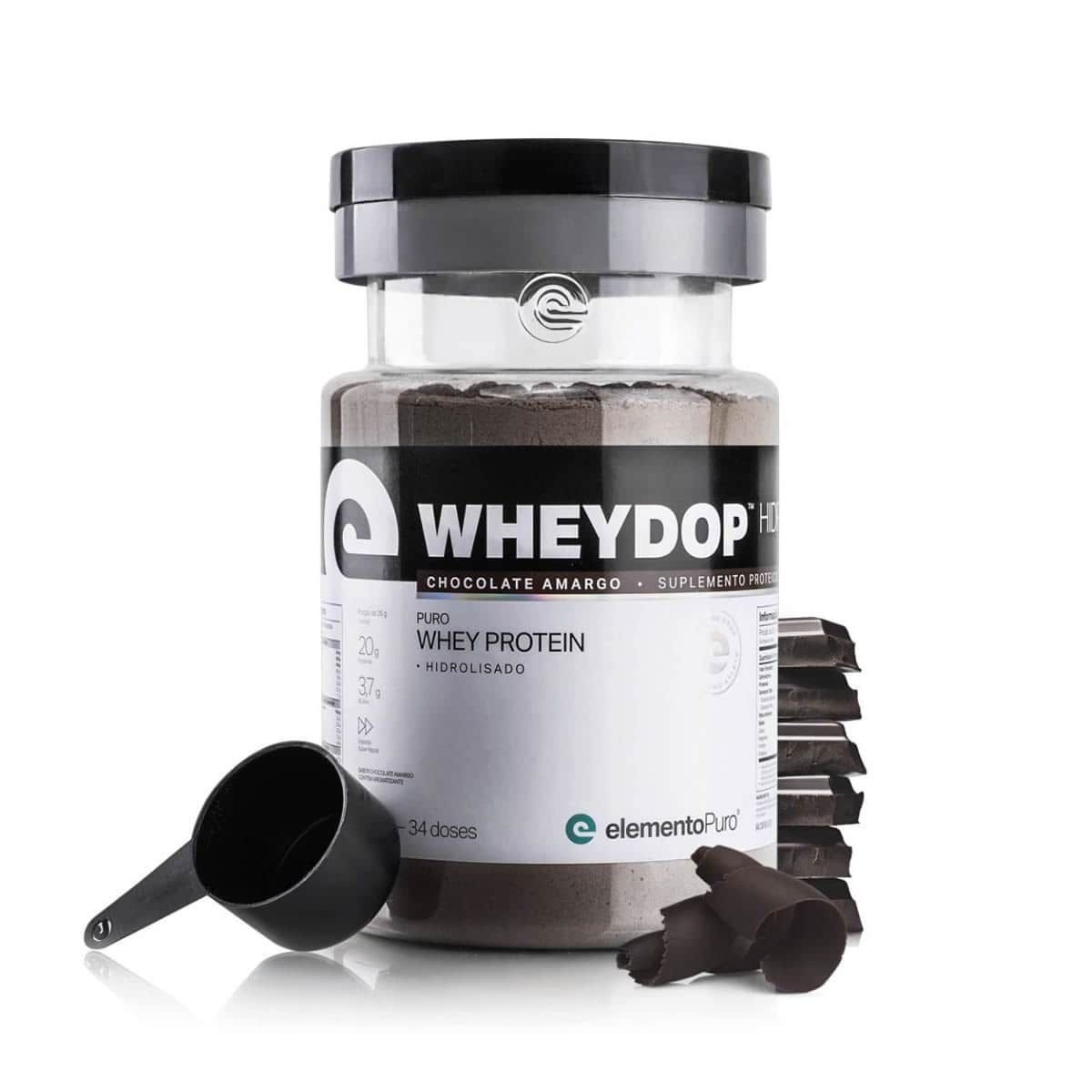 WheyDop Hidro - 900g Chocolate Amargo - ElementoPuro