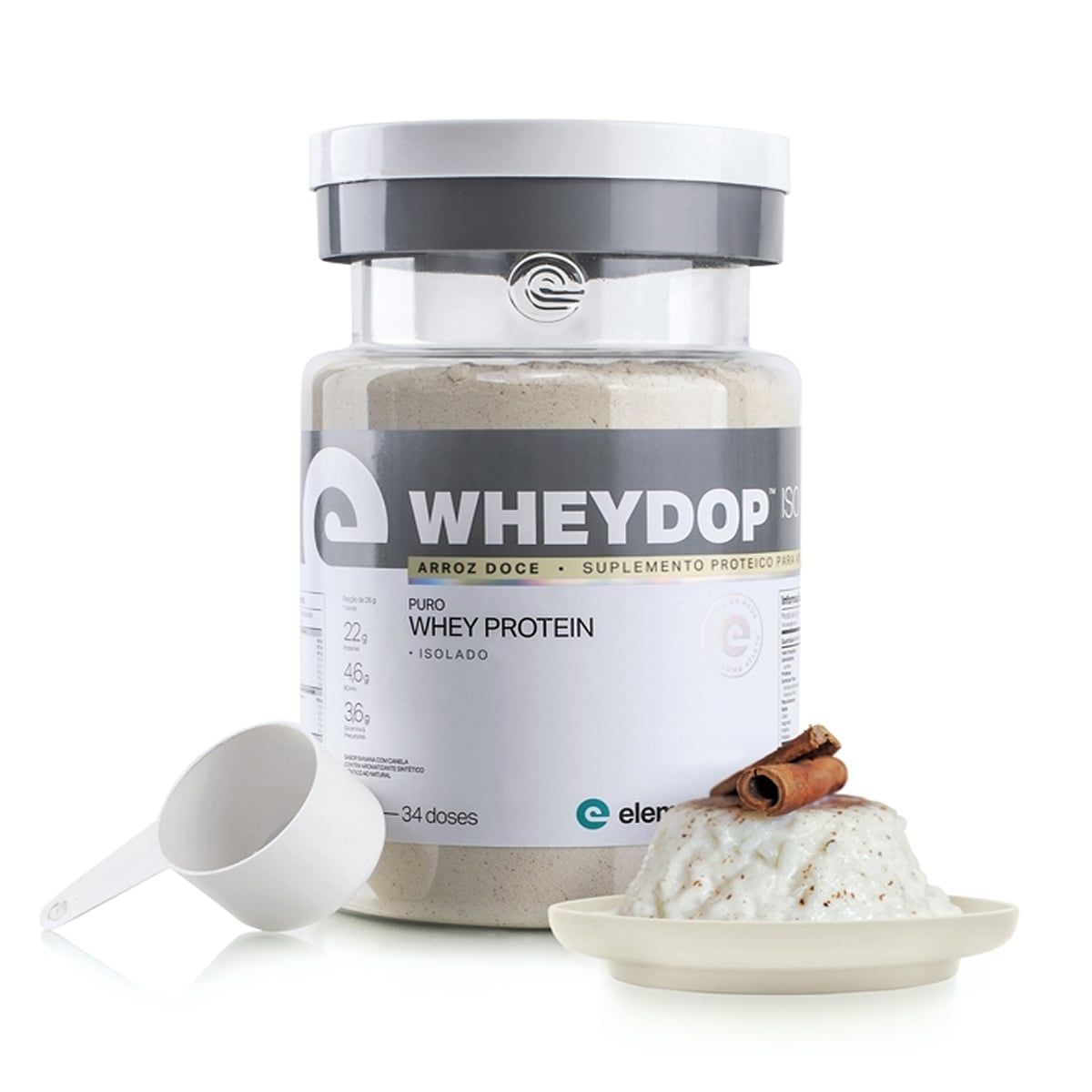 WheyDop Iso - 900g Arroz Doce - ElementoPuro*** Data Venc. 27/12/2021