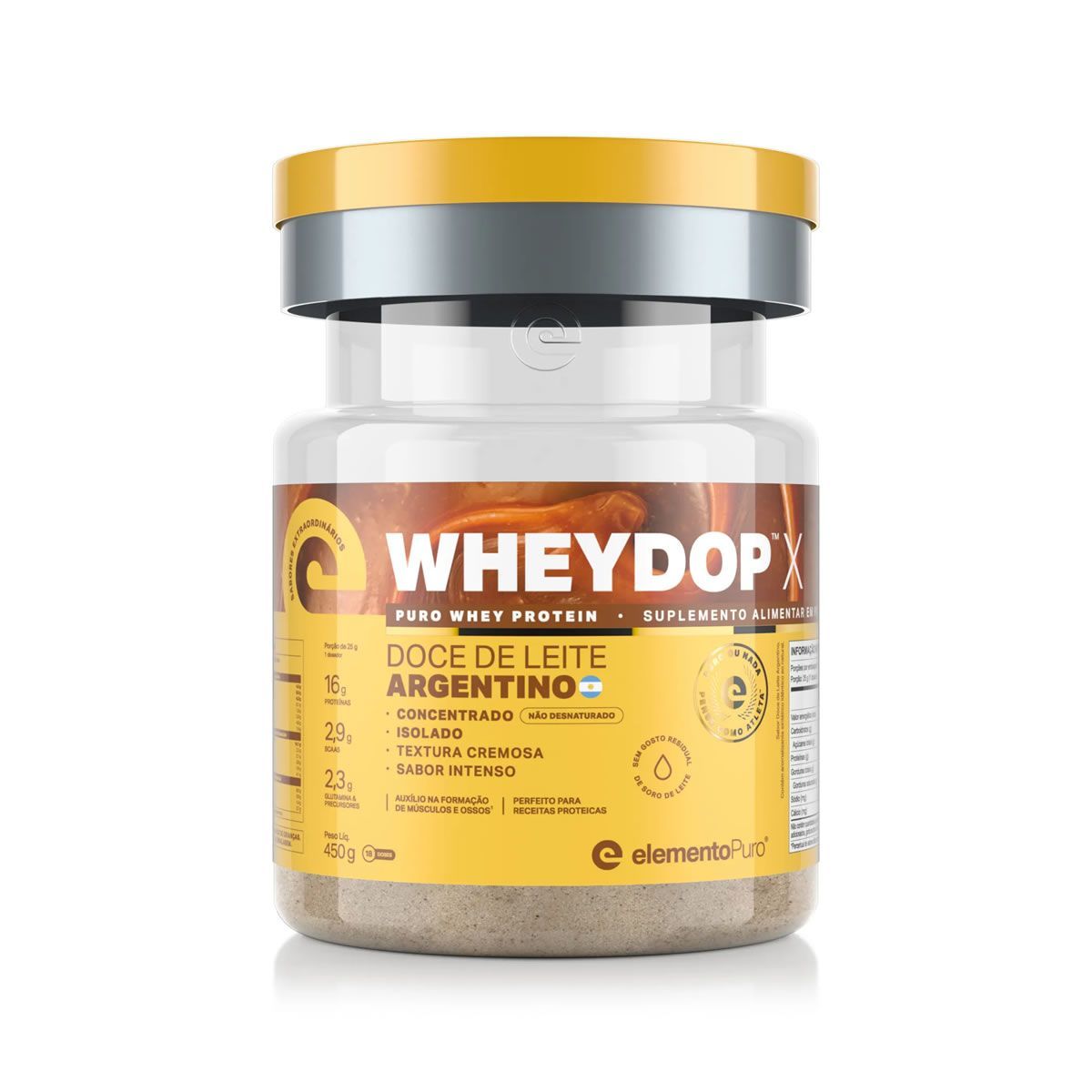 WheyDop X - 450g Doce de Leite Argentino - ElementoPuro